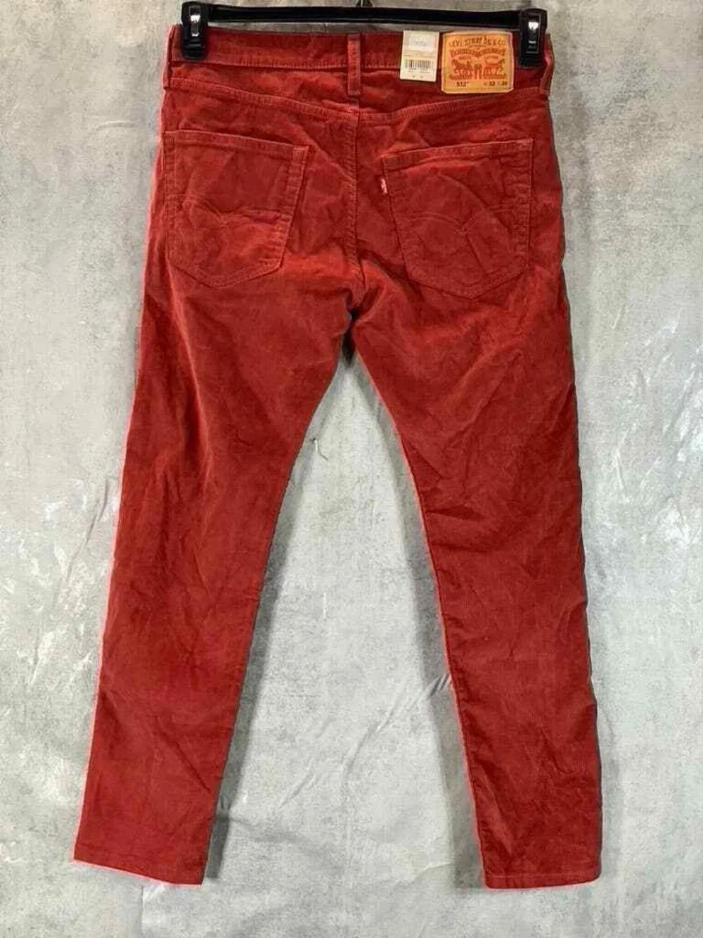 Levi's 512 Men's Red Corduroy Pants - Rich Red